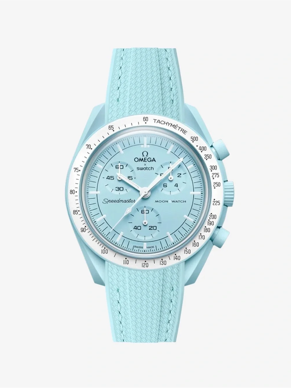Omega x Swatch Speedmaster Moonwatch - Light Blue Chronograph